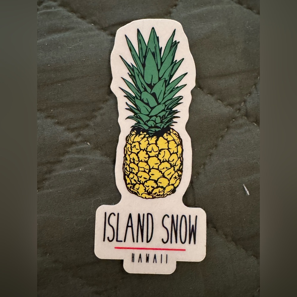 Island Snow Hawaii Pineapple Sticker